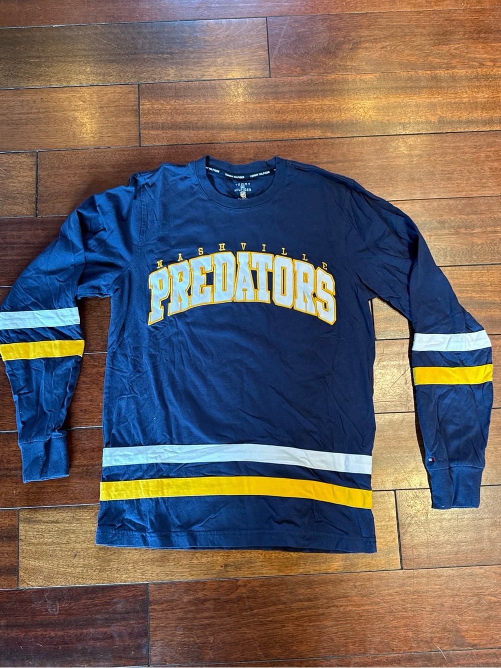 Nashville Predators x Tommy Hilfiger Long Sleeve Pullover Shirt Men S